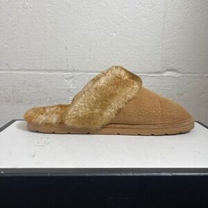 Lamo Scuff Sheepskin Slippers Brown Suede Mule Slip On Women's Size 9 US